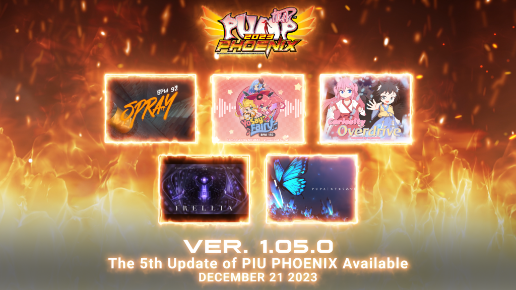 Pump It Up Phoenix estrena actualización v1.05.0 FIRE GAME