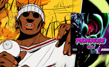 Personaje de "Burning Krypt" de B-Legit para Premiere 3 y portada de mixtape 'Phonovore Vol. 1'